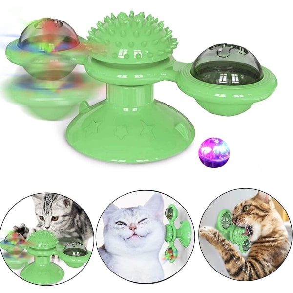 Windmill Cat Toy Turntable Cat Spinning Toy