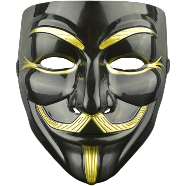DWTECH 3-Pack V til Vendetta Mask Voksne/Børn Guw Fawkes Mask Anonym Mask
