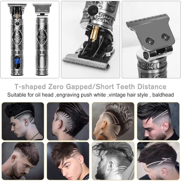 Miesten hiustenleikkuri, sähköinen partaleikkuri miehille, USB Trimme