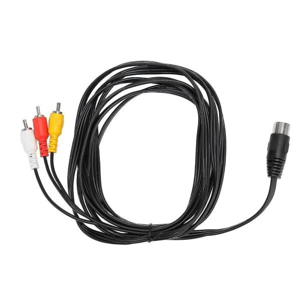 DIN 8-pin hann til 3 RCA hann kabel DIN 8-pin til 3 RCA lydadapterkabel for stereoanlegg 9,8 fot Xinda