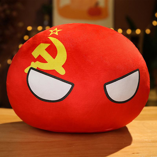 30cm Puolapallo Pehmolelu Täytetty Pehmeä Anime Maa Pallo Pehmo Tyyny Lapsille Lahja Soviet ball eye