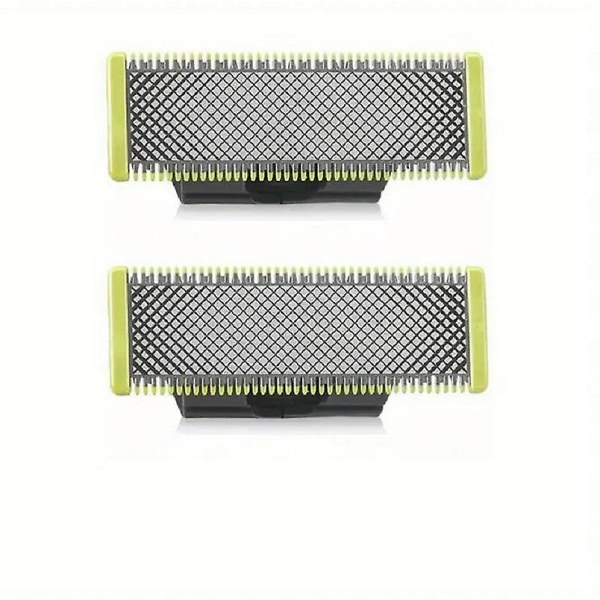 2 stk Blad kompatibel med Philips Oneblade Reserveblad Skjegghode for Philips One Blade Qp210/50 Qp220 Qp2520 Qp2530 Qp6510 Qp210