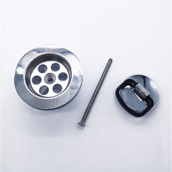 Diskbänksavlopp med vattentätt lock 1" hög 70 mm, diskho, rostfritt stål