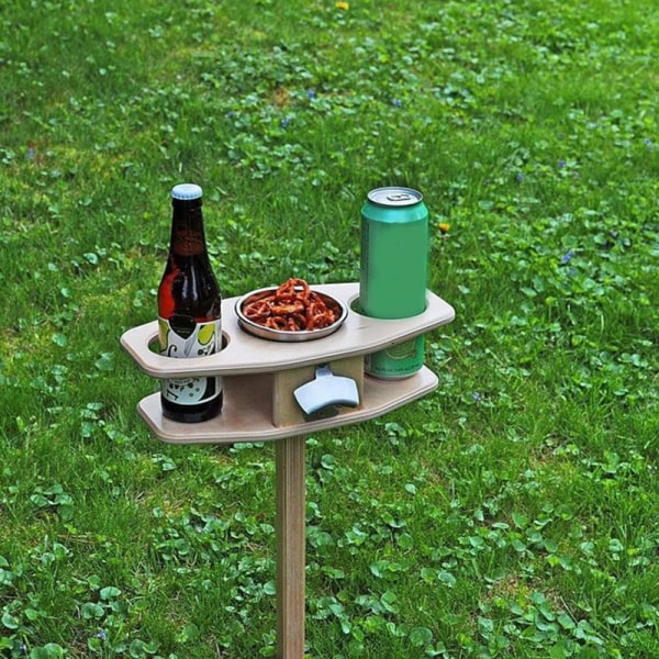 Utomhus öl Vinbord Fällbart bärbart träbord Ölskare Present med hopfällbart skrivebord Mini picknickbord rektangulär
