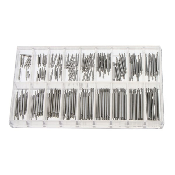 180 stk Professionel rustfrit stål fjederstang rem stifter 1,5 mm