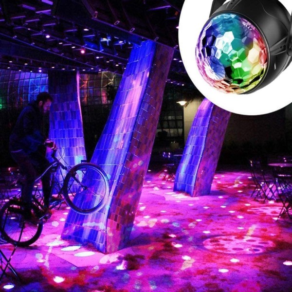 LED festlampe styret med 7 farver RGB 360°