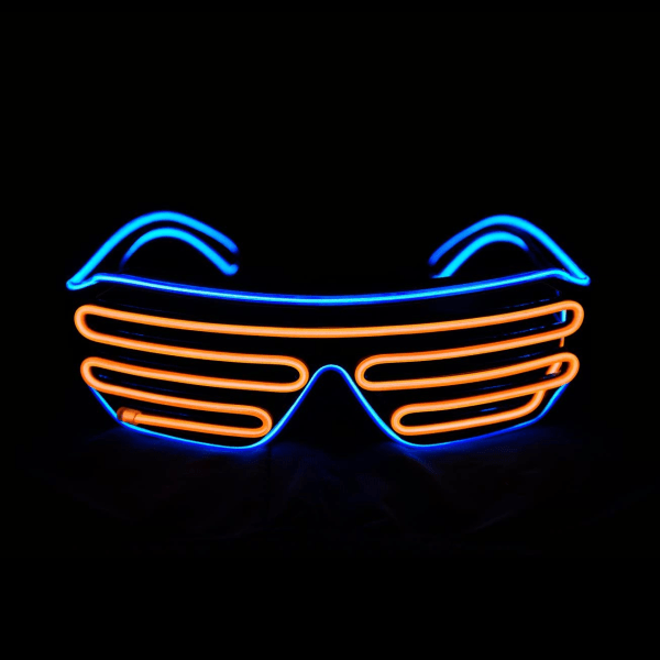 LED-briller, lysende LED-briller Rave-briller LED-festbriller