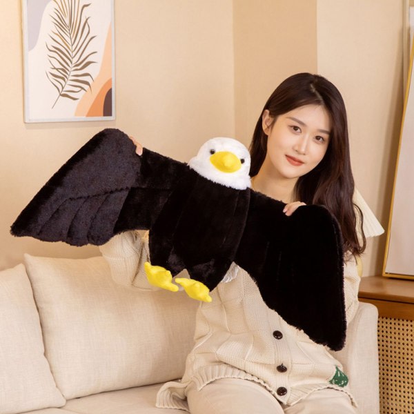 Eagle plyschdocka til barn Bedårende fashionabel kudde til festivalgåva Eagle Doll