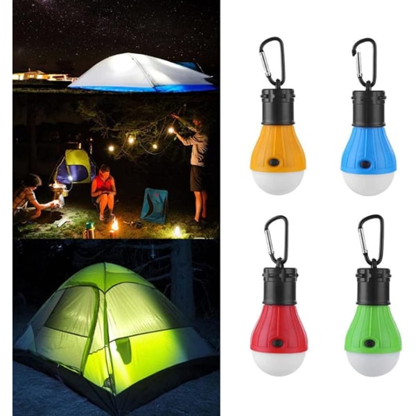 Campinglampor LED, 4 delar LED campinglampa campinglampa m