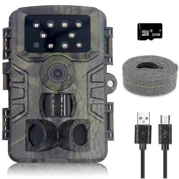 Trail Camera, Hunting Camera With Wide-angle Motion Latest Sensor View Trigger Time Trail Game Camera With No Glow Andwaterproof For Wildlife Monitori