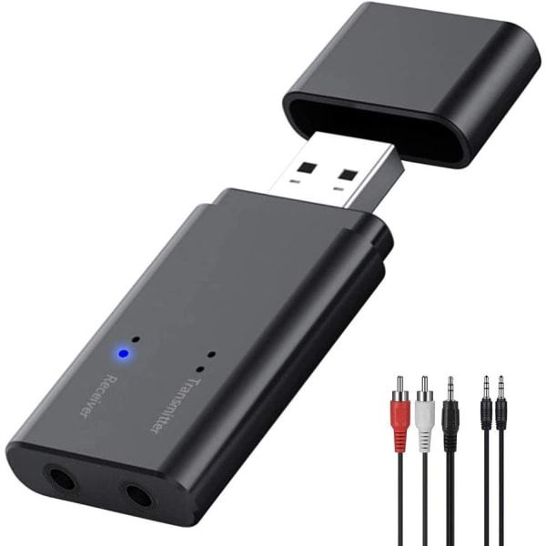 USB Bluetooth Adapter 5.0 -vastaanotinlähetin, 2 in 1 Bluetooth lähetin