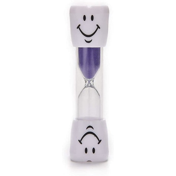 3-pack barntandborsttimer, 2 minuters smiley-timmglas, timglas