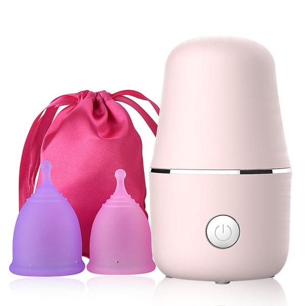 Menskoppar + Steamer-pakke - Alt du behøver for at starte din menskoppsrejse! - Feminin hygiejne - Läckagefri - Op til 99,9 %