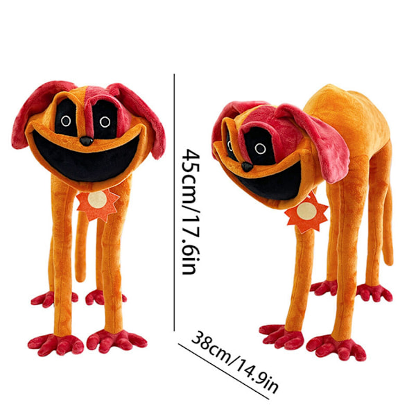 45 cm Smiling Critters Plysch Katt Sovdag Mjuk Fylld Dockleksak Barnpresent Orange - 45cm