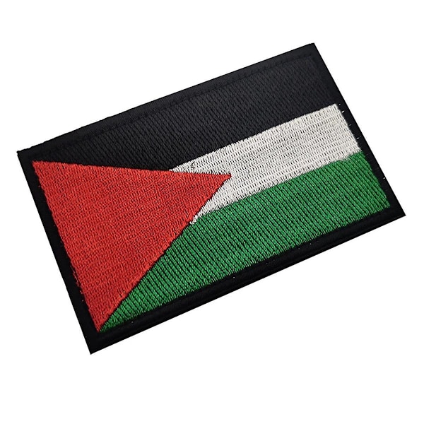 10 KPL Palestiinan Lippu Paikka Hiha Nauha Koukku ja Silmukka Silitys Brodeerausmerkki Ulkokäyttöön[CH] As Shown