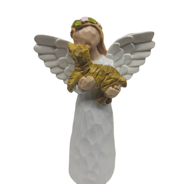 Sovende engel venskabshund souvenir Håndmalet engel