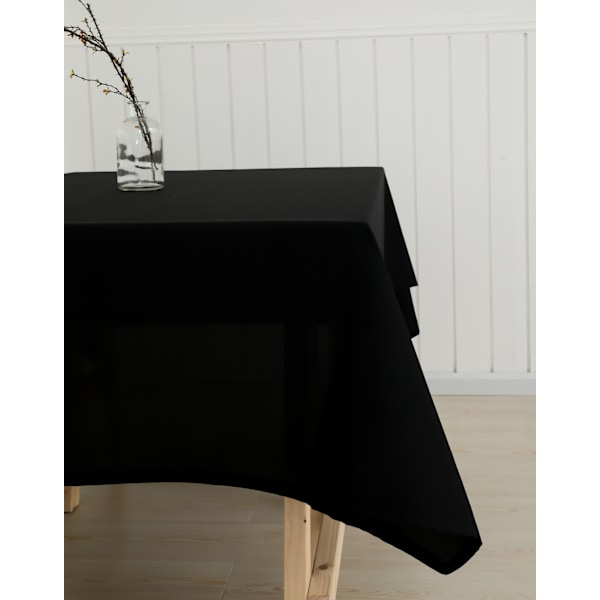 Sort dug 60x84 tommer rektangulær dug til 4 fods bord