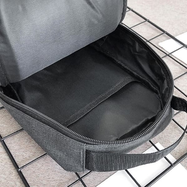 Skaisite Miesten Outdoor Crossbody-väska Urheilu Fritid Bröstväska med stor kapacitet2-svart
