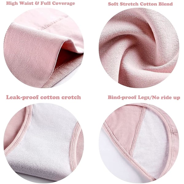 3-pack Damperiod Läcktäta Byxor Menstrosa Bomull Mensunderkläder Svart x Grå x Hudfärg L Svart x Grå x Hudfärg Black x Gray x Skin color L