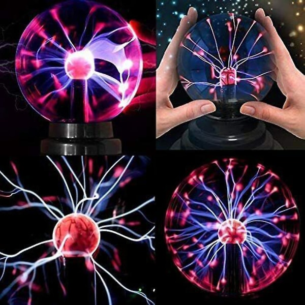 Electric Magic Static Plasma Ball Lava Globe Nattlys Lampe Touch Sensitive