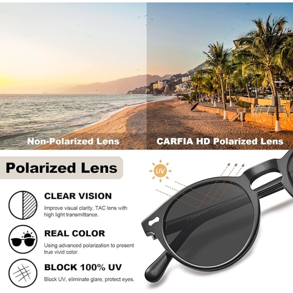 Retro Polarisierte Sonnenbrille Outdoor UV 400 Brille f?r Fahren