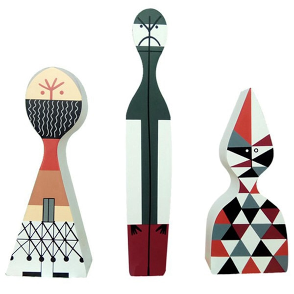 Moderne abstrakte trefigurer i tre i tre i tre