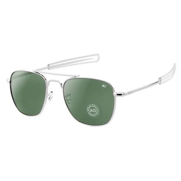 Pilot Solbriller til Flyvere, Herre Dame 2021 Vintage Brand Designer Amerikansk Hær Militær Optisk AO Solbriller de sol masculino sliver-green