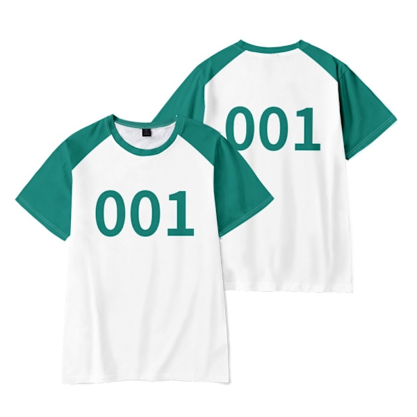 Squid Game Säsong 2 T-shirt Barn Överlevnadsspel Casual Kortärmad T-shirt Toppar Present #001 #001 130cm