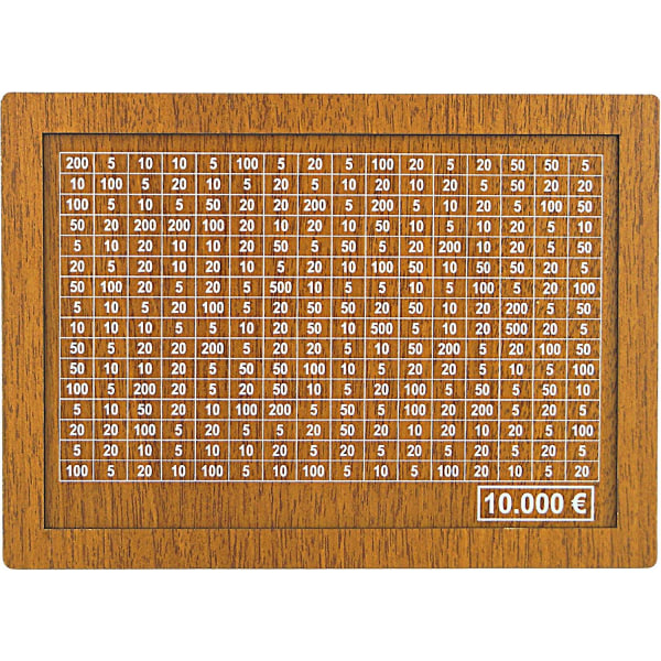 Sparbox i 4 storlekar Spargrisar med sparmål och kryssbara siffror 10000 euros