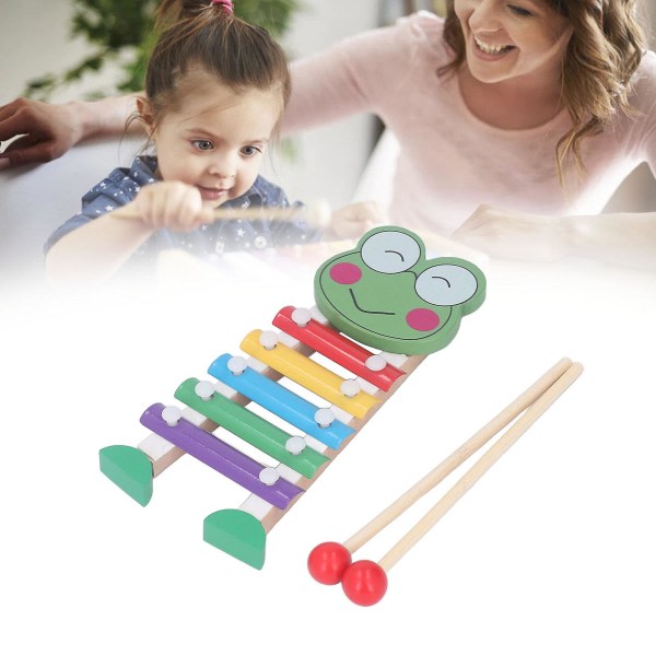 Trä Xylofon Flerfärgad Baby Percussion Musikkinstrument Leksaker for forskoleinlärning