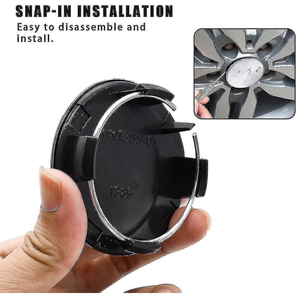 Tesla Model 3/X/S/Y Navkapselskruv Navkapsel Dekorationsskydd Modifieringstillbehör Silver (FMY)