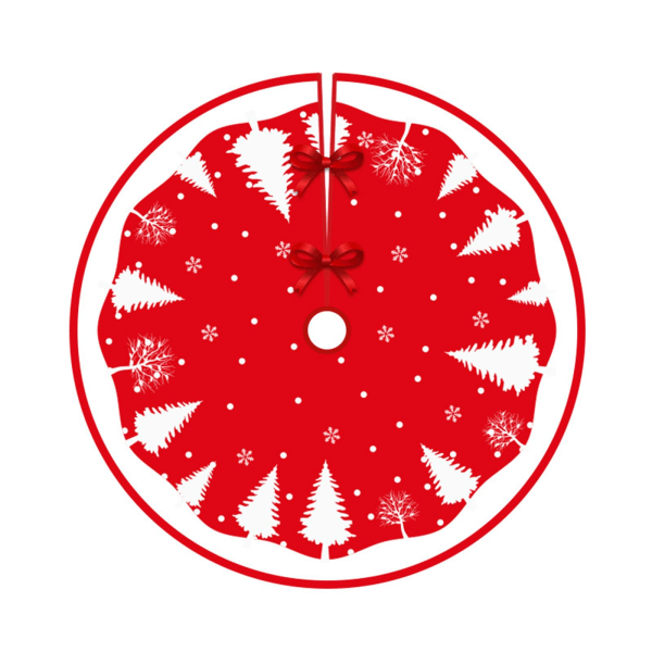 Julgransfot, rund röd julgranskjol, jul