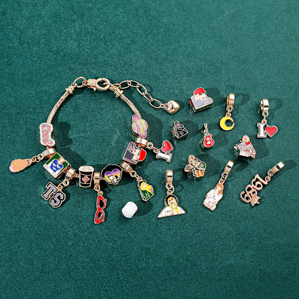 Taylor Swift Blind Box Gaver - Elskere, Speak Now, Midnatt, Reputation, Musikkalbum Armbånd - Blind Box Julekalender