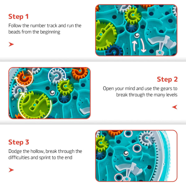 Hjärngymnastikpussel för barn 3-8, 3D-labyrintpussel för barn, Hjärnteasers Gravitationsspel Labyrintbollspussel Leksakspresenter
