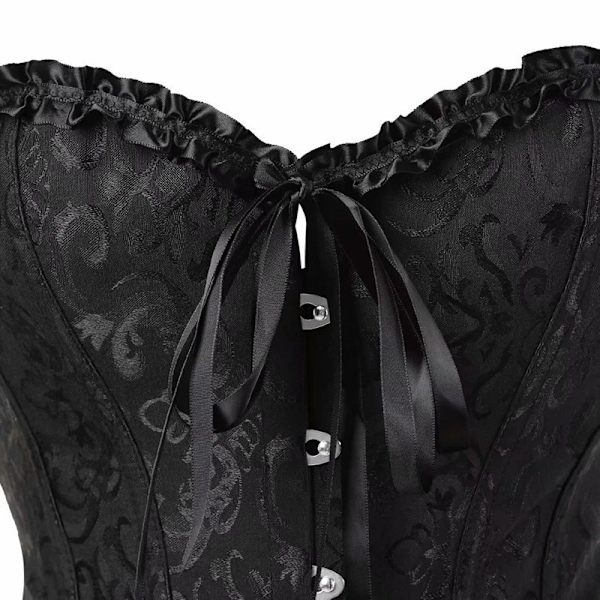 Naisten korsetti kukkakuvioilla, rintaliivitön, olkaimeton alusasu 5XL