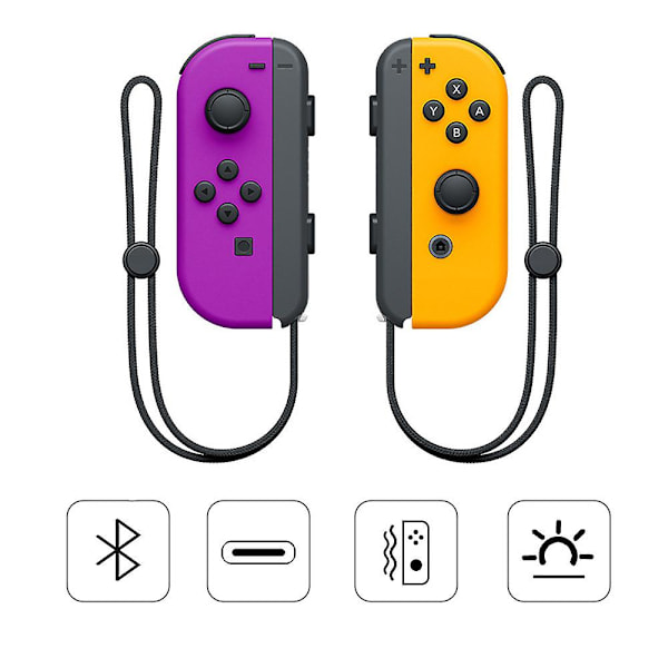 Joy-con til PC N-switch Trådløs Gamepad Ns Vibrationer Spilkontrol Portabel Bevægelsessensor Support Bluetooth