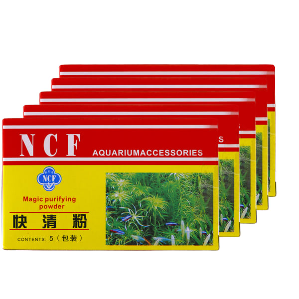 Aquarium Water Clarifier 5PCS Effektivt vandrenende pulver til akvarium 5PCS