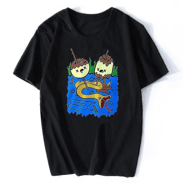 Tib Princess Bubblegum T-skjorte, Rock Adventure Time T-skjorte,a
