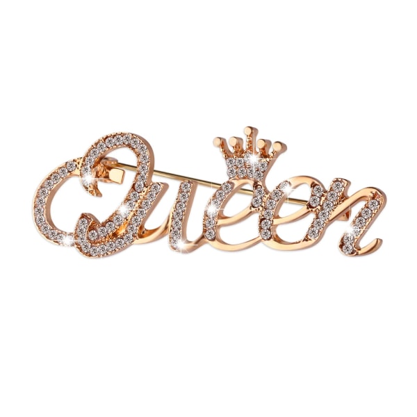 Queen Crown broschnålar för kvinnor Bling
