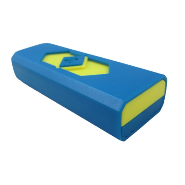 Smart Touch Sensor Elektrisk tändare Bärbar USB Uppladdningsbar hittar tändare Ljusblå Gul OPP-väska