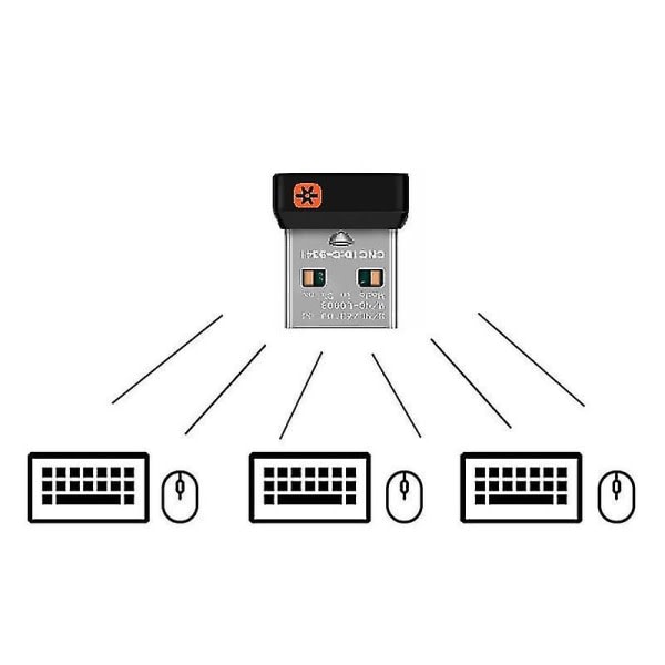 Trådlös Dongle Receiver Unifying USB Adapter För Logitech PC-mus Tangentbord A