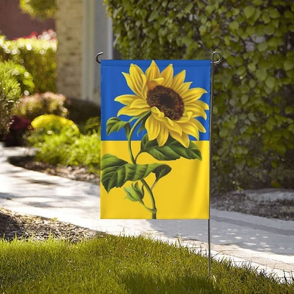 Ukrainsk trädgårdsflagga tryckt banderoll Kansainvälinen poliittinen dekor B