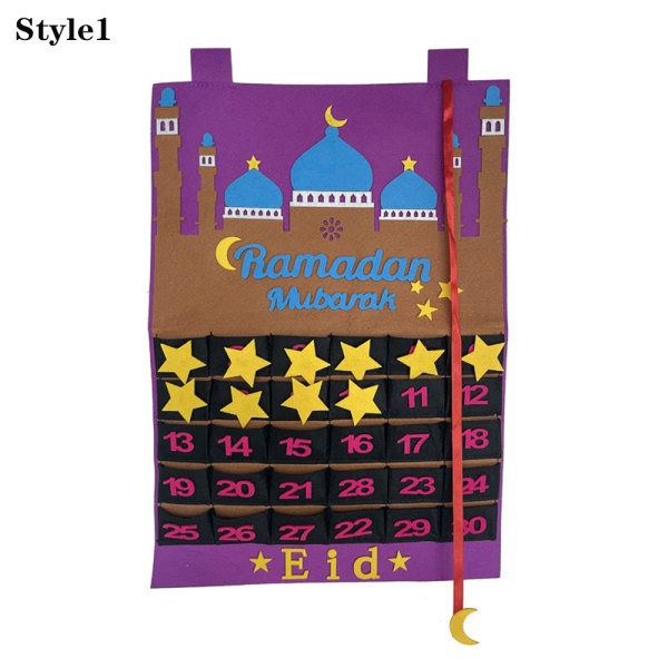 Ramadan Mubarak Adventskalender Nedräkningskalender STYLE1