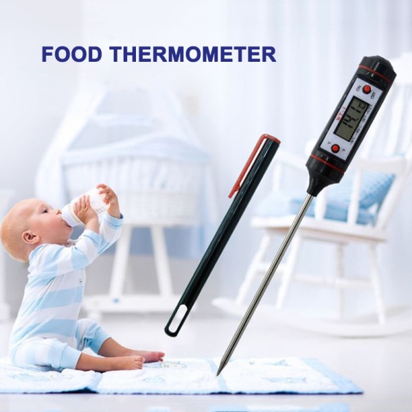 Digital termometer BBQ Grill Kött Cookie Tool Omedelbar läsning Lång sond kötttermometer
