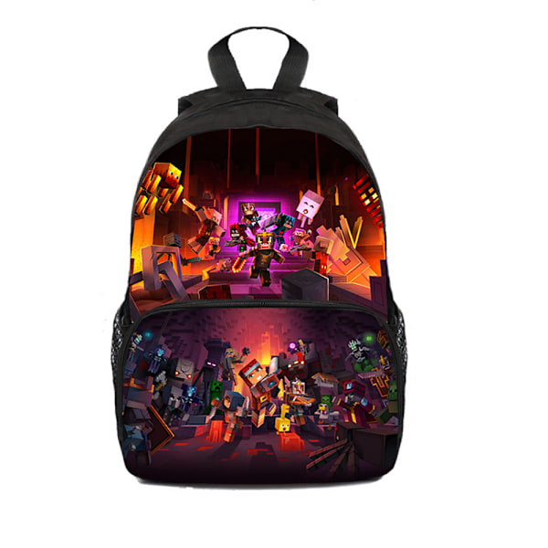 Minecraft Ryggsekk For Barn Skolesekk Ryggsekk Characters Bag A