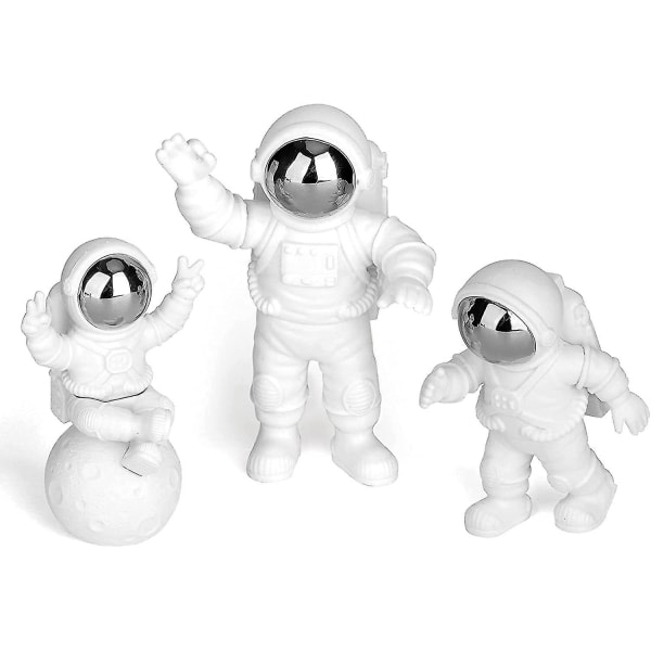 Pantslien Astronaut Ornament, Astronaut Födelsedagsdekoration, Astronaut Staty, Astronaut Figurine Cake Topper, Resin Astronaut, Astronaut Cake Topper