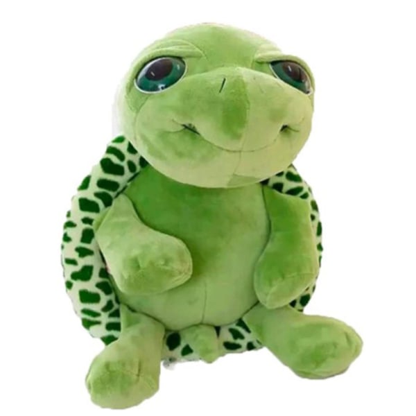 Grön sköldpadda gosedjur plyschleksak Kawaii Big Eyes Mage