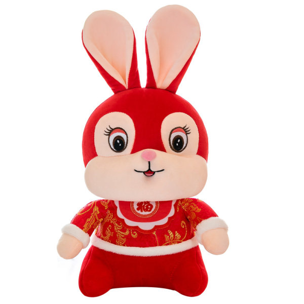 11,8 tommer 2023 kinesisk nytår kaninpynt maskot fyldt