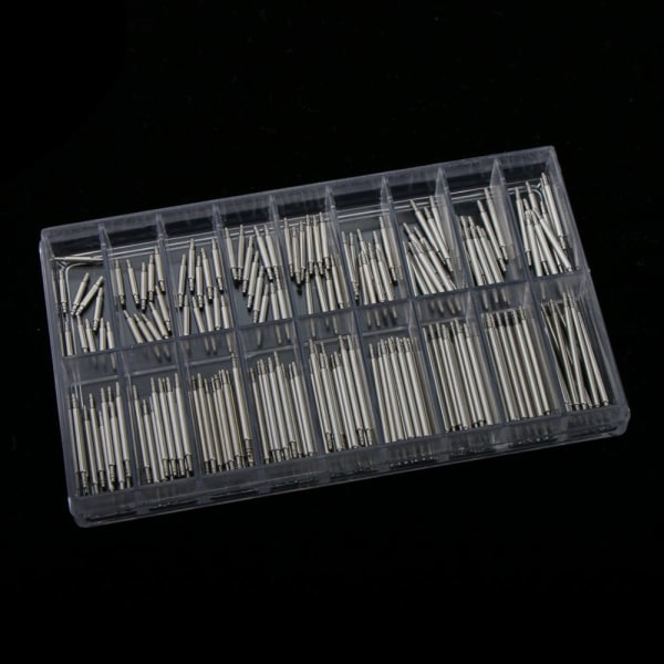 180 stk Professionel rustfrit stål fjederstang rem stifter 1,5 mm