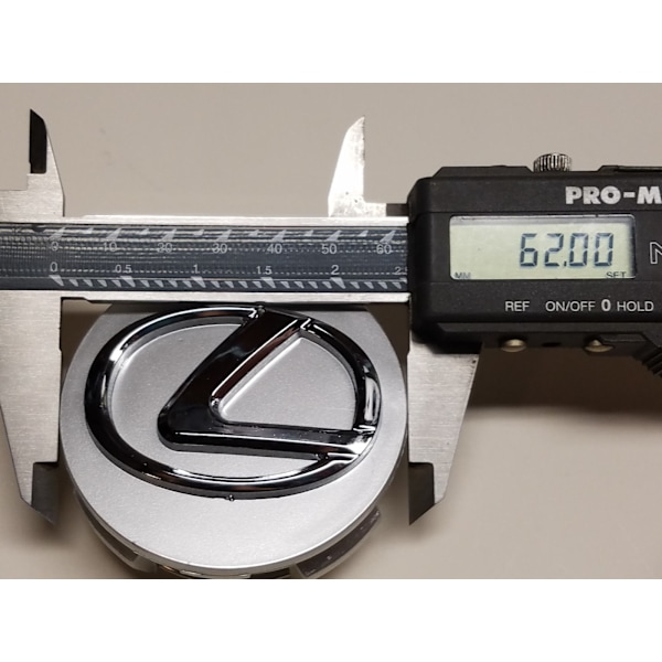 Til Lexus Hjulkapsel 62MM Lexus Bilhjulscenter Plastikkapsel Lexus Logo-Grå (4-pak)